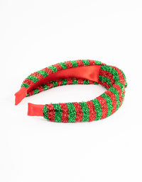 Kids Fabric Crinkle Stripe Knot Headband - link has visual effect only