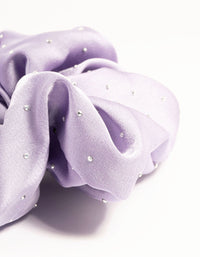 Lilac Diamante Scrunchie - link has visual effect only