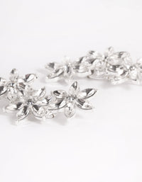 Silver Diamante Flower Clip Pack - link has visual effect only