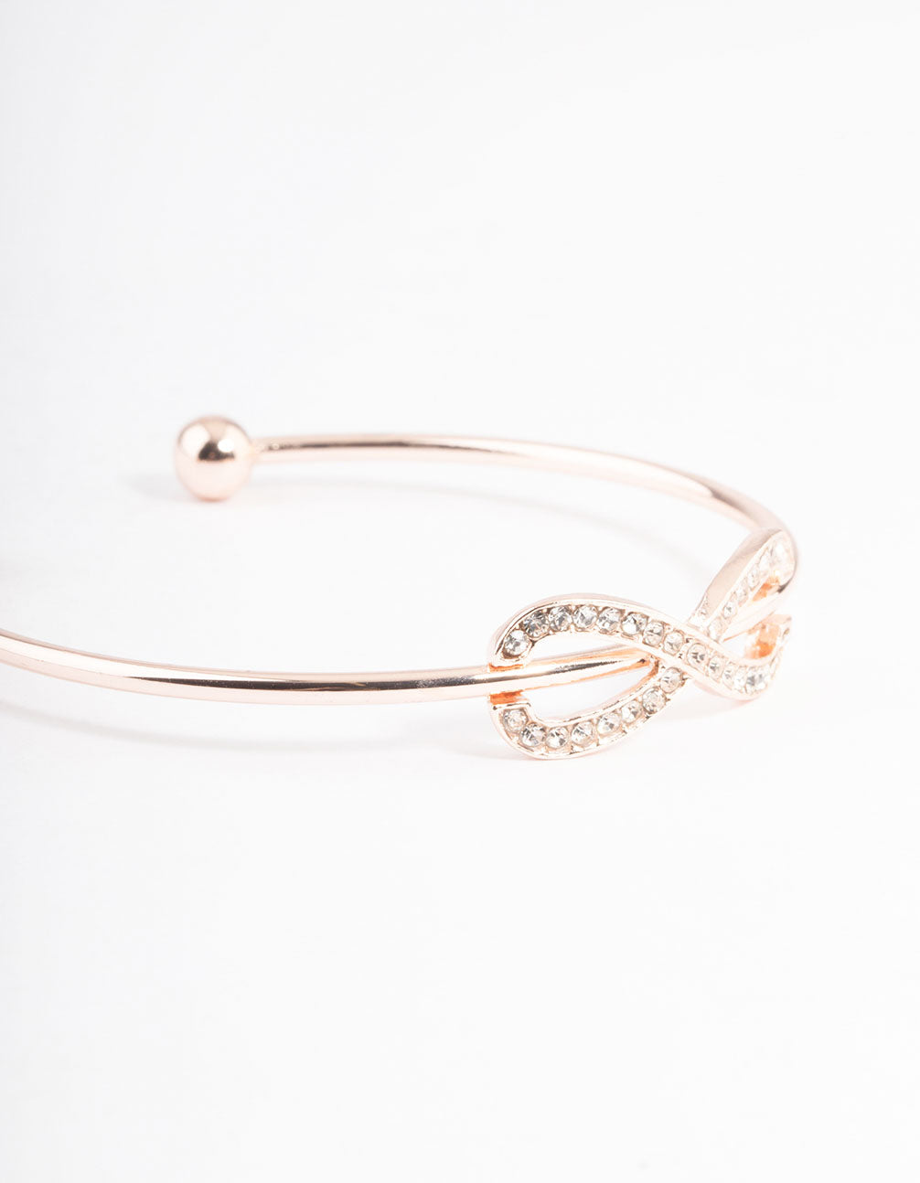 Rose Gold Infinity Open Cuff Bracelet - Lovisa