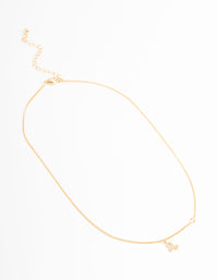 Gold Plated Leo Necklace with Cubic Zirconia Pendant - link has visual effect only