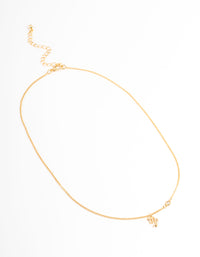 Gold Plated Virgo Necklace with Cubic Zirconia Pendant - link has visual effect only