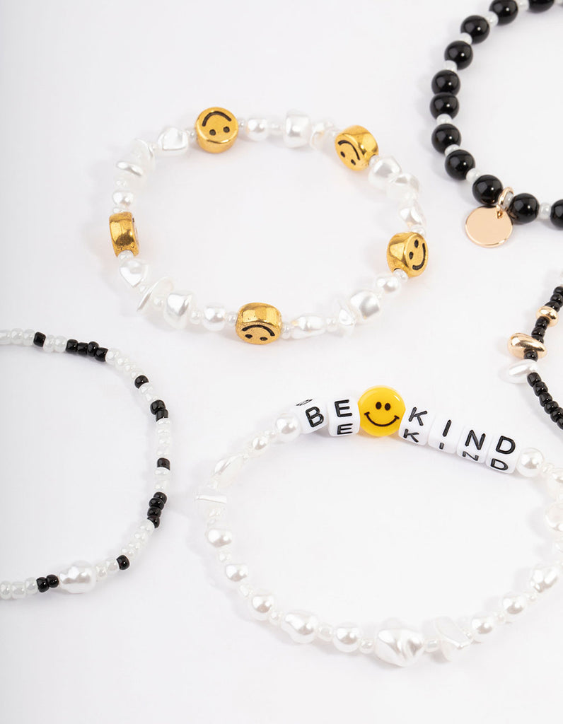 Gold Be Kind Bracelet 5-Pack