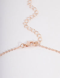 Rose Gold Diamante Heart Jewellery Set - link has visual effect only