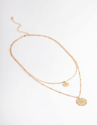 Gold Filigree Double Row Necklace - link has visual effect only