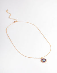 Gold Evil Eye Necklace - link has visual effect only