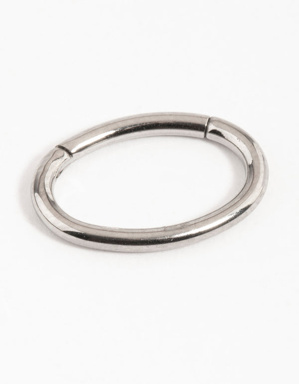 Surgical Steel Oval Clicker Ring