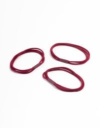 Maroon Multi Hair Tie Pack - link has visual effect only