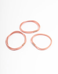 Blush Fabric Hair Tie Pack - link has visual effect only