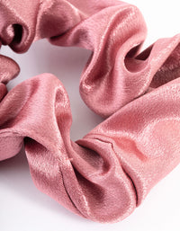 Pink Fabric Satin Scrunchie - link has visual effect only