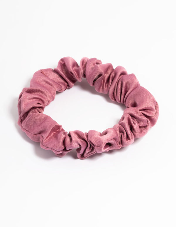 Blush Fabric Narrow Scrunchie