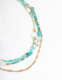 Gold Bead & Pearl Choker Pack - link has visual effect only