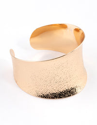 Gold Wavy Hammered Cuff Bracelet Pack - link has visual effect only