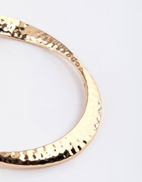 Gold Stretched Hammered Cuff - link has visual effect only