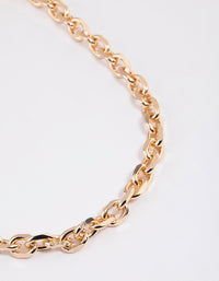 Gold Cable Chain Necklace - link has visual effect only