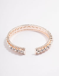 Rose Gold Cupchain Circle Diamante Bangle - link has visual effect only