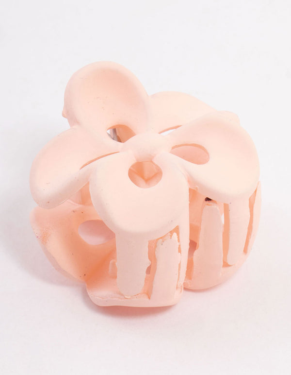 Blush Mini Frangipani Claw Clip