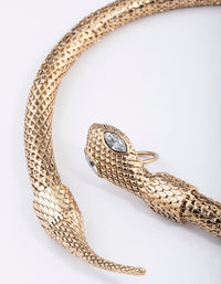 Gold Snake Wrap Necklace - link has visual effect only