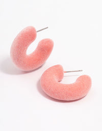 Pink Flick Hoop Earrings - link has visual effect only