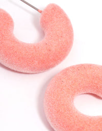 Pink Flick Hoop Earrings - link has visual effect only