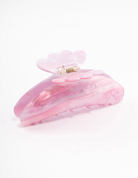 Acrylic Pink Slick Butterfly Hair Claw Clip - link has visual effect only