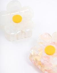 Acrylic Flower Claw Clip Pack - link has visual effect only