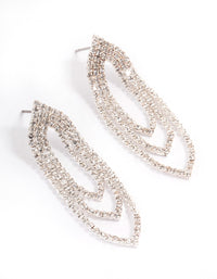 Silver Mini Oval Cupchain Earrings - link has visual effect only