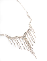 Silver Wavy Fringe Cupchain Necklace - link has visual effect only