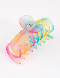 Kids Bright Rainbow Barrell Claw Clip - link has visual effect only