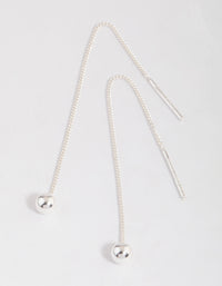 Sterling Silver Ball Threader Earrings - link has visual effect only