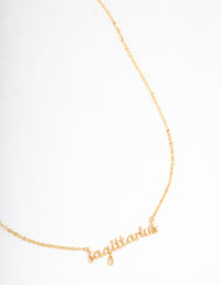 Gold Plated Sagittarius Script Pendant Necklace - link has visual effect only