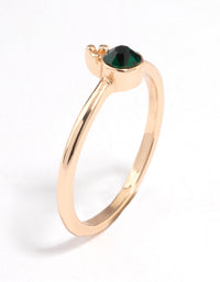 Green Round Beaded Ring - link has visual effect only