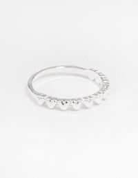 Silver Mini Hearts Ring - link has visual effect only