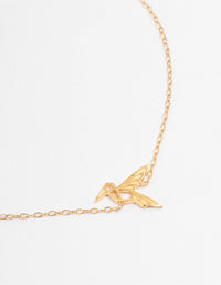 Gold Plated Sterling Silver Origami Bird Bracelet - link has visual effect only