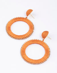 Gold Cupchain Round Drop Earrings - link has visual effect only