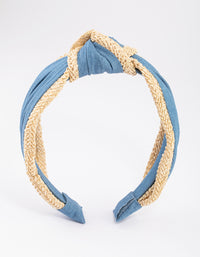 Fabric Faffia Trim Headband - link has visual effect only