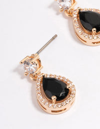 Gold Mini Pearl Fancy Drop Earrings - link has visual effect only