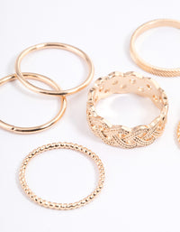 Gold Classic Braid Ring 8-Pack - link has visual effect only