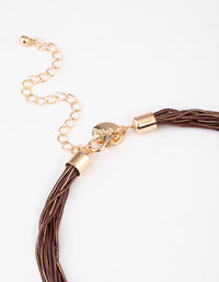 Gold Coated Snake Chain Melted Necklace - link has visual effect only