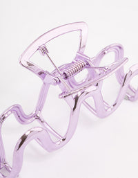 Pink Coated Wave Claw Clip - link has visual effect only