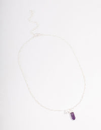 Silver Amethyst & Pearl Necklace - link has visual effect only