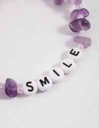 Amethyst Smile Bracelet - link has visual effect only