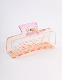 Pink Rectangle Ombre Claw Clip - link has visual effect only