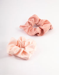 Light Satin Hair Scrunchie Pack - link has visual effect only