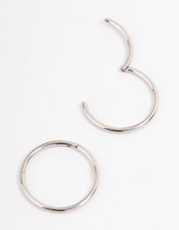 Surgical Steel Fine Sleeper Earrings 10mm - link has visual effect only