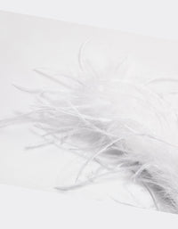 White Feathered Attachable Cuffs Pack - link has visual effect only