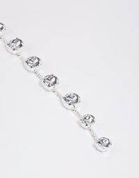 Silver Round Crystal Hair Clip - link has visual effect only