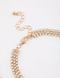 Gold Diamante Drape Anklet - link has visual effect only