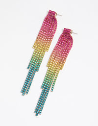 Rainbow Cupchain Earrings - link has visual effect only