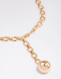 Gold Round Disc Necklace - link has visual effect only